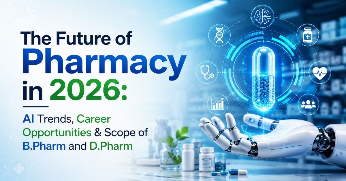 The Future of Pharmacy in 2026: AI Trends, Career Opportunities & Scope of B.Pharm and D.Pharm